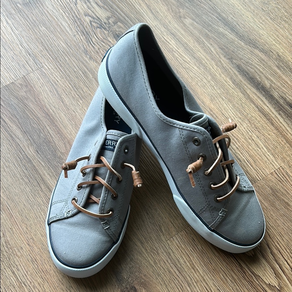 Sperry Gray Canvas Sneakers